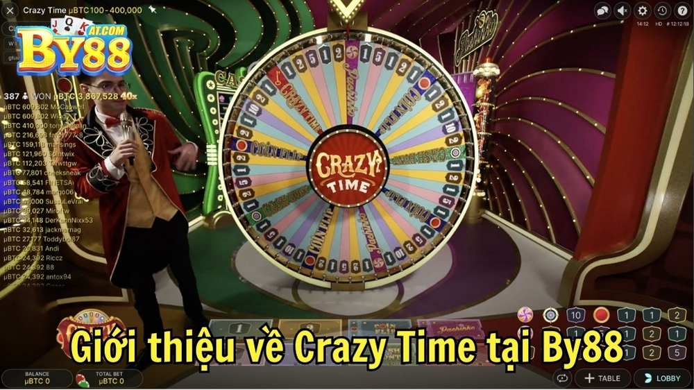 Giới thiệu về Crazy Time tại By88
